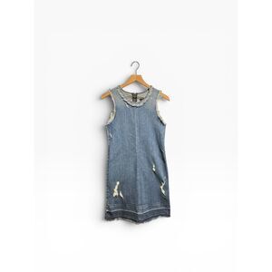 J Brand | Dresses | J Brand Esme Sleeveless Graceful Light Blue Denim Chambray Neck Tie Dress M